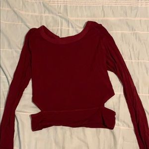 Long sleeve crop top